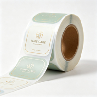 Étiquette luxueuse écologique imperméable autocollante résistante aux UV, impression vinyle à forte adhérence CMJN/offset