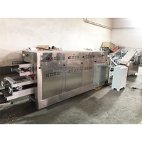 Ligne de production de pain libanais multifonctionnelle entièrement automatique à moteur, machine à fabriquer du pain pita turc, four à pain arabe