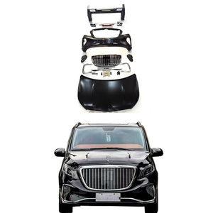 Kit carrosserie PP pour Classe V W447 V260 V300 2016+ au style May Kit carrosserie complet Accessoires de voiture Pare-chocs avant Grille centrale Capot - Product Image 1