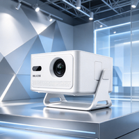 Projecteur portable HY320 Max à courte focale, projecteur LED 1080P, 400 lumens, Android 14, haut-parleurs intégrés, projecteur de poche, projecteur domestique