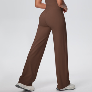 Leggings Sportivi da Donna con Logo Personalizzato, Vita Alta, Asciugatura Rapida, Effetto Push-Up, Gamba Larga e Svasata per Yoga, Palestra e Fitness - Product Image 3