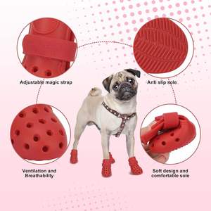 Botas Impermeables para Perros, Transpirables, con Superficie de Malla, Ajustables, para Mascotas Grandes, Anticolisión, para Cachorros - Product Image 2