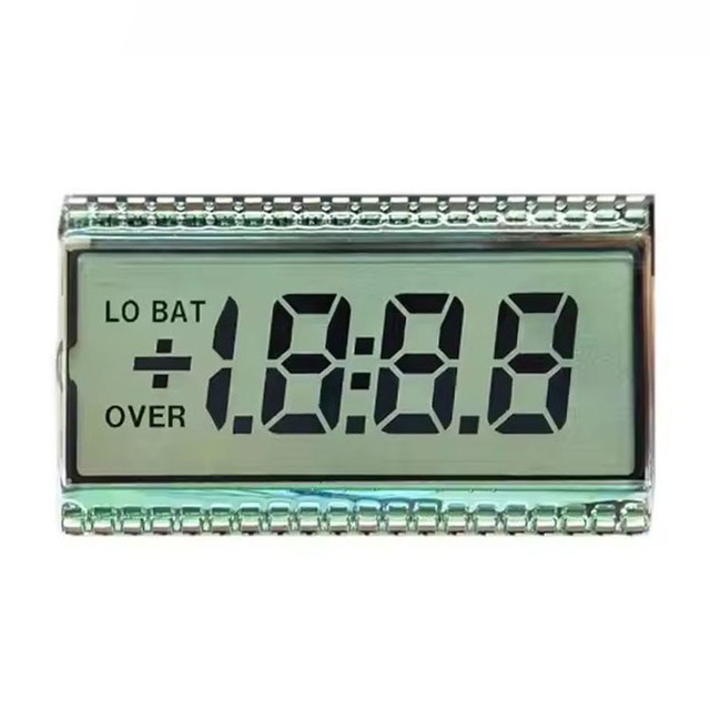 TN LCD Transparent Glass Panel Segment Displays with 5.0V 50.8x30.48mm -20 to +70 Operating Temp