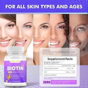 Cápsulas de Biotina 15000 OEM, 10000 Cápsulas de Colágeno, Suplemento Vitamínico de Marca Privada, Cápsulas de Colágeno y Biotina de 25000mcg para el Crecimiento del Cabello - Product Image 5