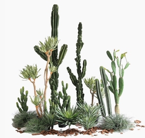 Simulation Cactus En Pot Grandes Plantes Fée D'europe Du Nord <span class=keywords><strong>Colonne</strong></span> Intérieur Scène Fenêtre Décoration Pièces - Product Image 6
