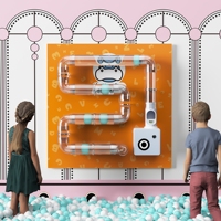 Circuit de billes interactif mural / Jouet éducatif mural STEM