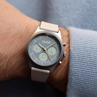 Montre ronde grise personnalisable CILOA pour homme, multifonctionnelle et tendance, nouveau style 2026, montre à quartz de haute qualité, étanche
