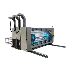 Máquina para fazer caixas de papelão ondulado semiautomática slotter para impressora