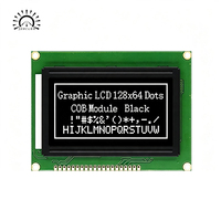 Modul LCD 12864B 128*64 Layar Tampilan Chip ST7920 3.3V 5V Tegangan Kerja Opsional Warna Lampu Latar Layar Tetap Jelas