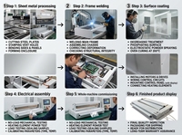 Machine à plier acrylique YUNQING, machine à plier à chaud pour plexiglas, PVC, ABS avec un angle maximal de 180°, puissance de 0,5 kW, garantie de 10 ans