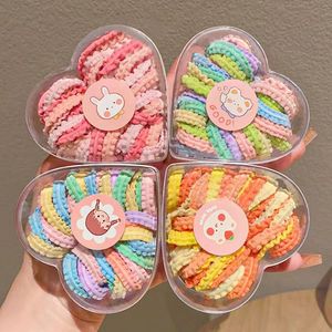 ربطات شعر ملونة للأطفال بدون تشابك في علبة أنيقة، مطاطية للغاية للفتيات والأطفال الصغار - Product Image 1