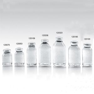 Injection Vial Clear Moulded Injection Vials For Antibiotics Ring Finish GB19.7MM USP Type II III