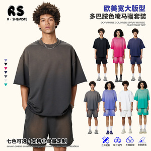 Unisex <b>Raglan</b> Sleeve T-Shirt Color Blocked Oversized Fit O-Neck Casual Jersey <b>Top</b> Solid Design 100% Cotton - Product Image 2
