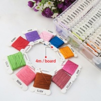Kit de fil à broder 80 couleurs Kit de bracelets en fil de coton Fil à broder pour bricolage Rangement de couture avec boîte de rangement