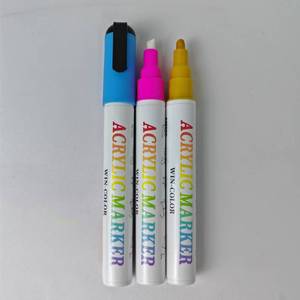 Tùy Chỉnh 12-Màu Acrylic Đánh Dấu Bút Thiết Lập Vĩnh Viễn Nghệ Thuật & Trường Tô Màu Cho Gỗ Lốp Xe Đá Sơn Acrylic Đánh Dấu - Product Image 4