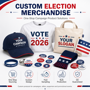Pack promotionnel de campagne politique : tente personnalisée, bannière, drapeau, t-shirt, polo, casquette, bouteille, carnet pour événements et activités - Product Image 6