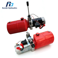Pompe hydraulique à courant continu haute tension 12V/24V simple/double action 140 bars 2,2 kW, unité de puissance industrielle robuste 8-quarts en carbone