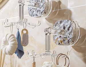 Estante Giratorio de Cocina con Ventosa de 180 Grados, Soporte de Pared para Almacenar Ollas, Palas y Cucharas, Sin Necesidad de Perforar Agujeros - Product Image 6