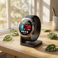 Premium Stilvolle Gesundheits-Smartwatch AMOLED-Display Herzfrequenz Blutsauerstoff EKG Blutdruckmessung Herren Damen Business Metall