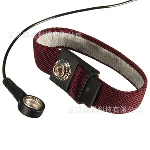 Antistatic Wrist Strap Claret Color 1000000 Surface Resistance For Mobile Phone <b>Repair</b> <b>Electronics</b> <b>Repair</b> <b>Part</b> - Product Image 1