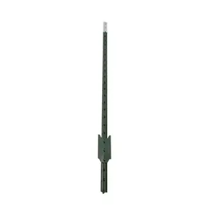 8ft Stahl besetzt U Post Power Coated Green T Post 1,25 lbs