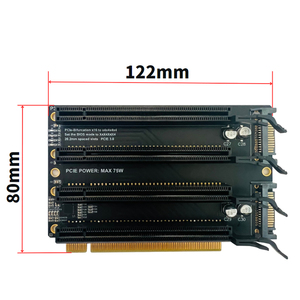 PCIe-Bifurcation x16 ถึง x4x4x4x4 การ์ดขยาย PCI-E PCI-Express 3.0 x16 1 ถึง 4 Gen3 การ์ดอะแดปเตอร์ <span class=keywords><strong>SATA</strong></span> พอร์ตแยกการ์ด - Product Image 6