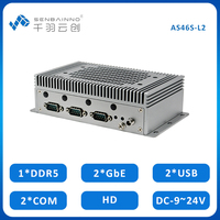 Computadora Industrial AI Edge con 2 LAN, Arm Cortex-A78AE, LPDDR5 16GB, M.2 Key M 2280 NVME, SIM 9~24V, Mini PCIE, Compatible con 4G