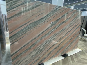 หินอ่อนลายม้าลายสีแดงธรรมชาติ ผสมสีชมพู-น้ำตาล สำหรับผนังและพื้นโรงแรม/วิลล่า/พื้นที่เชิงพาณิชย์ - Product Image 4