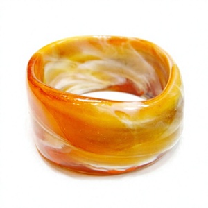 Nouveaux bracelets vintage tendance en résine acrylique épaisse, motif léopard, bijoux de fête populaires, perles, fleurs, cadeau - Product Image 2