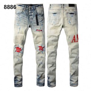 Vente en gros de jeans droits à la mode nouveaux jeans Bradenimsigner pantalons en denim tendances amirys jeans hip hop pour hommes automne - Product Image 4