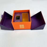 Boîte cadeau de luxe rigide personnalisée en carton pour parfum, avec insert en mousse EVA noire, fermeture magnétique, design à rabat, gaufrage et pelliculage mat