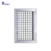 Grille de ventilation carrée en acier inoxydable pour plafond et mur, résistante à la corrosion, pour retour d'air