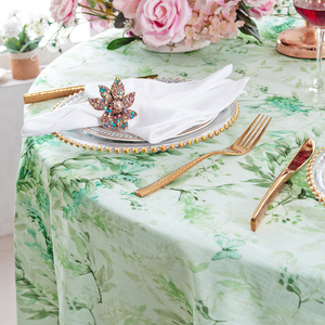 Nappe de table ronde sans couture de 120 pouces en faux <span class=keywords><strong>lin</strong></span> de couleur <span class=keywords><strong>vert</strong></span> olive, résistante aux plis, de haute qualité, pour mariage, banquet, événement - Product Image 5