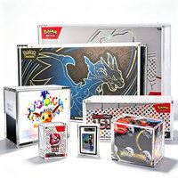 Boîte de protection en acrylique anti-poussière magnétique Acryworks pour booster ETB, étui de présentation magnétique en acrylique pour Charizard X UPC