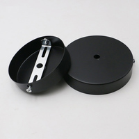 Kit de plafonnier de 100 mm et 120 mm de diamètre avec plaque de recouvrement pour luminaires, lustre, suspension ou projet de bricolage