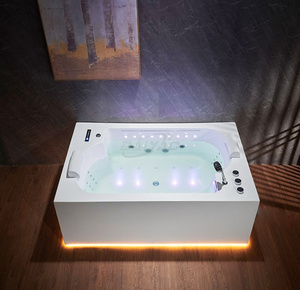 อ่างอาบน้ำวนอะคริลิกทันสมัย พร้อมระบบพ่นลมและน้ำ ดีไซน์ตามหลักสรีรศาสตร์เพื่อการผ่อนคลายทั่วร่างกาย ขายดี - Product Image 1