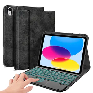 Housse de tablette avec pavé tactile sans fil pour Ipad 10e génération 10.9 pouces 2022