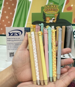 Bolígrafos de Gel Borrables con Diseño de Animales Verdes, para Material Escolar, Diseños de Unicornio, León, Mono, Jirafa y Dinosaurio, Venta al Por Mayor - Product Image 1