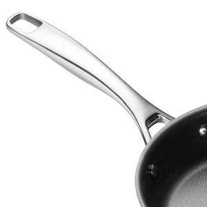 2 cái không dính thép không gỉ đồ nấu nướng chiên nấu ăn Pan trứng Chảo Fry Pan với đúc xử lý - Product Image 2
