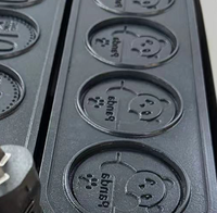 Gaufrier commercial en forme de pièce de monnaie de fromage faisant la machine