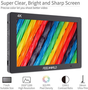 Video Assist T7 F6plus IPS 4K cámara de campo carcasa de aluminio DSLR 4K LED Flexible Monitor - Product Image 2