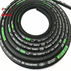 High-Pressure Hydraulic Hose is a flexible pipeline used to transport hydraulic and mineral oil, fuel, gas and emulsions