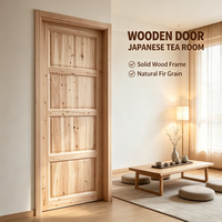 Leisure Club Project Solid Fir Timber Solid Wood Door Untreated Solid Wood Door for Indoor Space