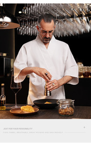 Uniforme de <span class=keywords><strong>chef</strong></span> japonais, vêtements de travail pour restaurant Izakaya Sushi, kimono de serveur, vêtements de <span class=keywords><strong>cuisine</strong></span> japonaise de style coréen - Product Image 3