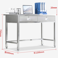 Bureau de travail individuel professionnel moderne en acier épaissi avec tiroir verrouillable, table financière pour la maison, l'hôtel et le bureau, faible MOQ