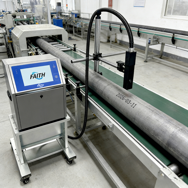 Faith Professional Products Cij Inkjet Printer With Packaging Machine for Coding Expiry Date Series Number Printing
