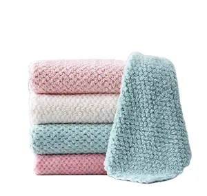 1 Piece Household Super Absorbent Cleaning Cloth Rag Microfiber Kitchen Towel