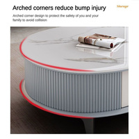 Mobilier de salon nouveau design de table basse avec tiroirs prix de gros ensemble de table basse carrée personnalisée et support de téléviseur style moderne