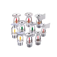 Tête de sprinkler droit globe en laiton 1/2" NPT K5.6, adaptée aux feux A et B, équipement incendie à installation simple