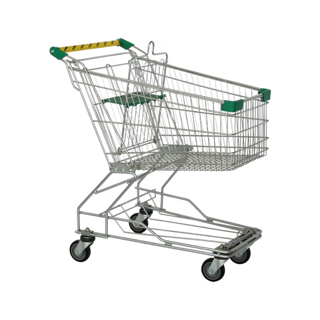 SXC-60A Durable Cheap Shopping Trolley With  Four Wheels Smart Grocery Supermarket Cart